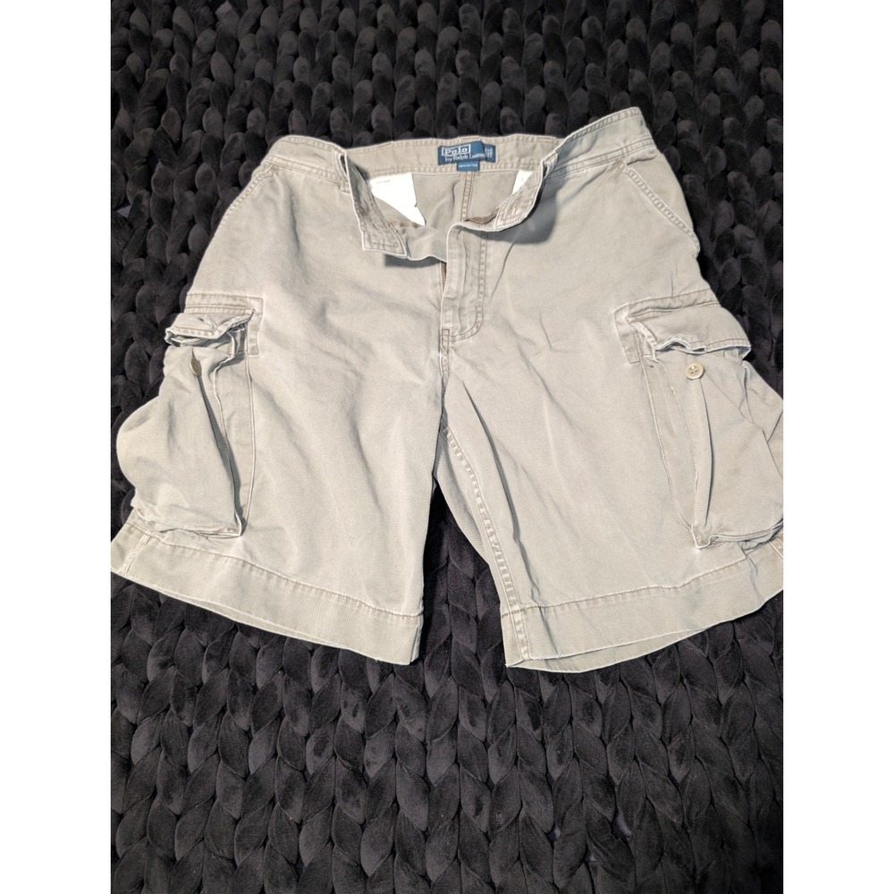 Polo Ralph Lauren Vintage Cargo‎ Shorts Khaki Sage Men's Size 34